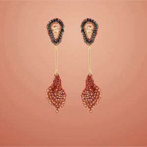 Lavish by Tricia Milaneze Tulip handmade crochet earrings